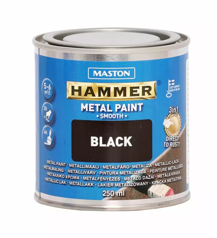 HAMMER SILEÄ MUSTA 250ML - Muut autotarvikkeet - 6412498860013 - 1