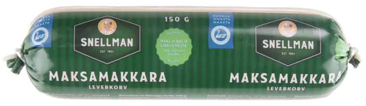 HR. SNELLMANNIN MAKSAMAKKARA 150G - Leivänpäälliset / Leikkeleet - 6409620021503 - 1