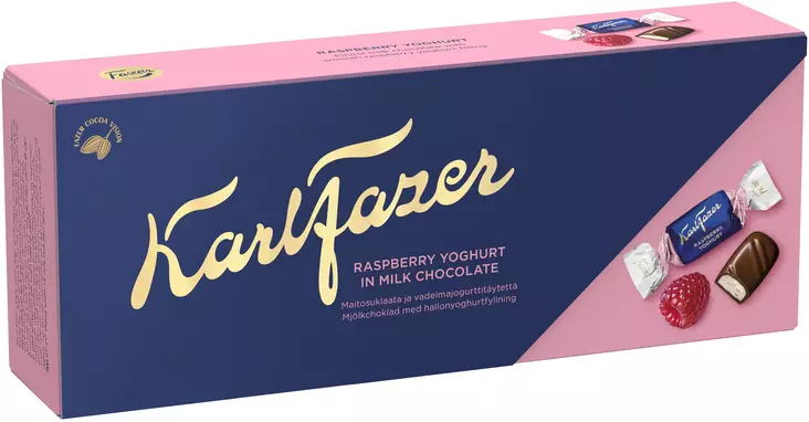 KARL FAZER VADELMAJOGURTTISUKLAAKONVEHTI - Suklaat - 6416453071193 - 1