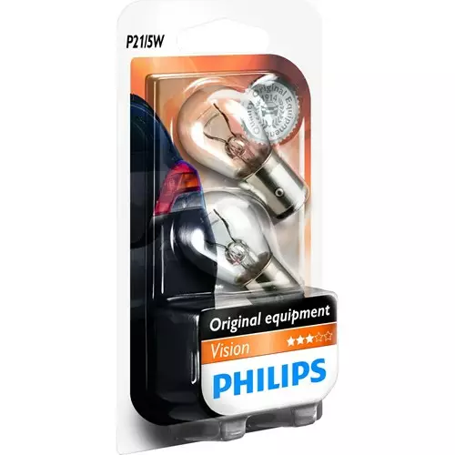 PHILIPS P21/5W PREMIUM 2KPL - Auton polttimot - 8711500055453 - 1