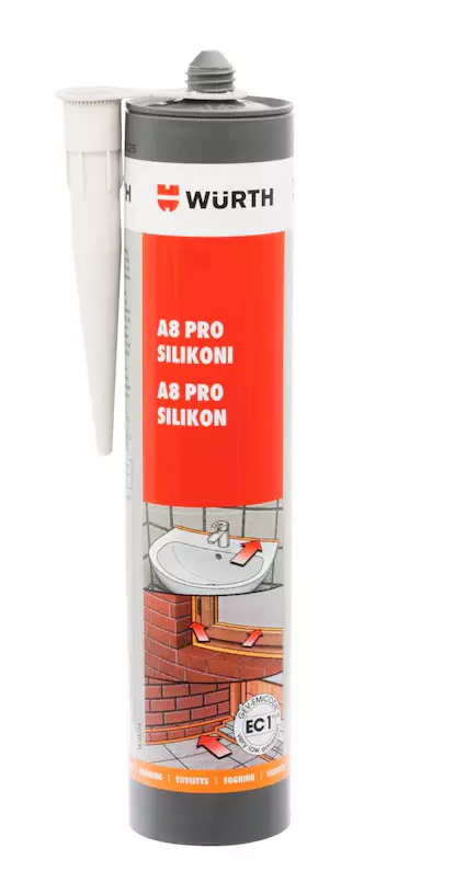 SILIKONI A8 VALK. WURTH - Pesuaineet - 4053479367163 - 1