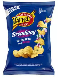 TAFFEL SIPS BROADWAY 135G - Sipsit ja snacksit - 6410380052423 - 1