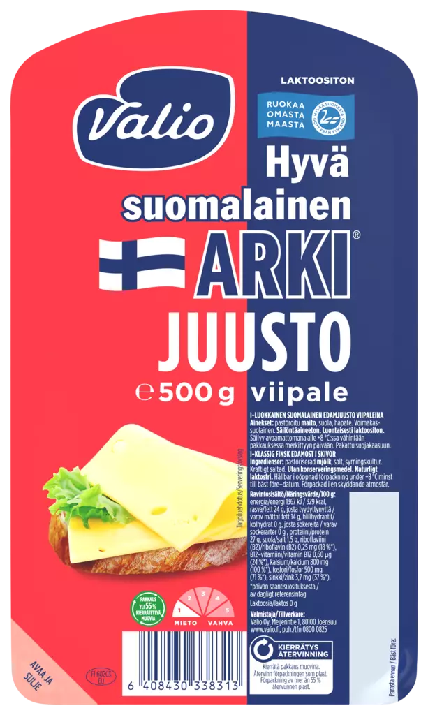 VALIO ARKI JUUSTOVIIPALE 500G - Tuorejuustot - 6408430338313 - 1
