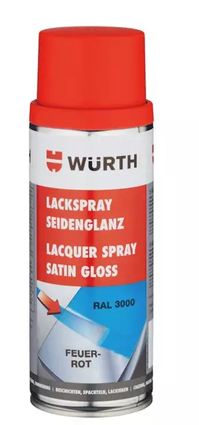 PUNAINEN SPRAYMAALI WURTH - Spraymaalit - 4045989443444 - 1