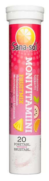 SANA-SOL MONIVITAM FRUITMIX PORETABLETTI - Vitamiinit - 5702071381464 - 1
