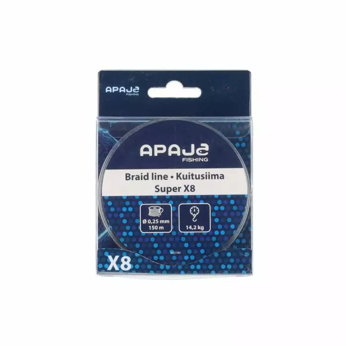 APAJA KUITUSIIMA EXTREME X8 150M 0,25MM - Muut kalastustarvikkeet - 6410416321844 - 1