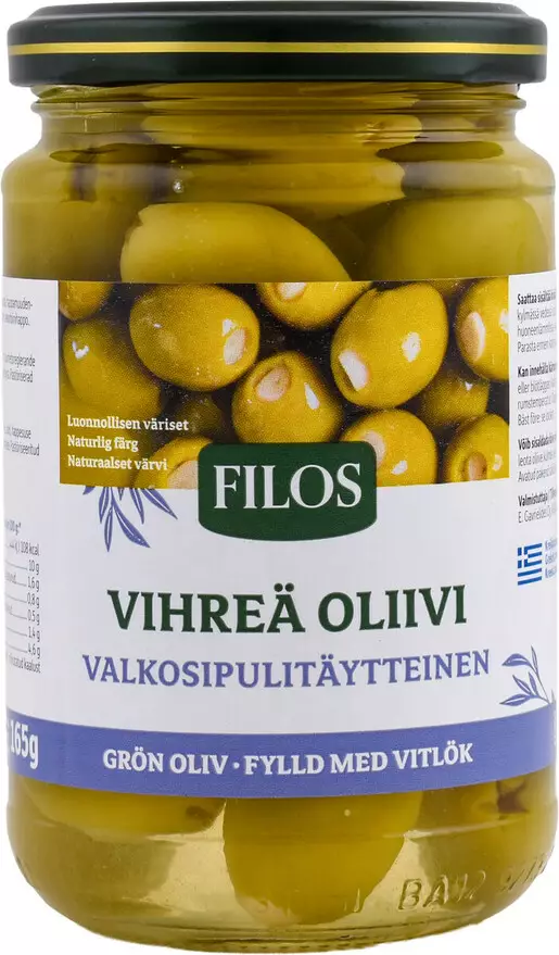FILOS VIHREÄ VALKOSIPULI OLIIVI - Vihannessäilykkeet - 6416710020834 - 1