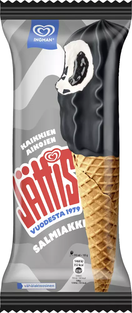 JÄTTIS ICE CREAM CONE LIQUORICE - Jäätelötuutit - 8721274819854 - 1