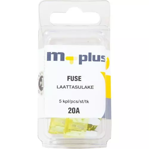 LAATTASULAKE 20A 5KPL - Auton Pistosulakkeet - 6417196696834 - 1
