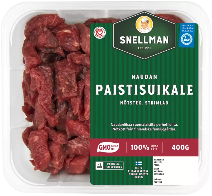 NAUDAN PAISTISUIKALE SNELMAN - Naudanliha - 6409620014444 - 1