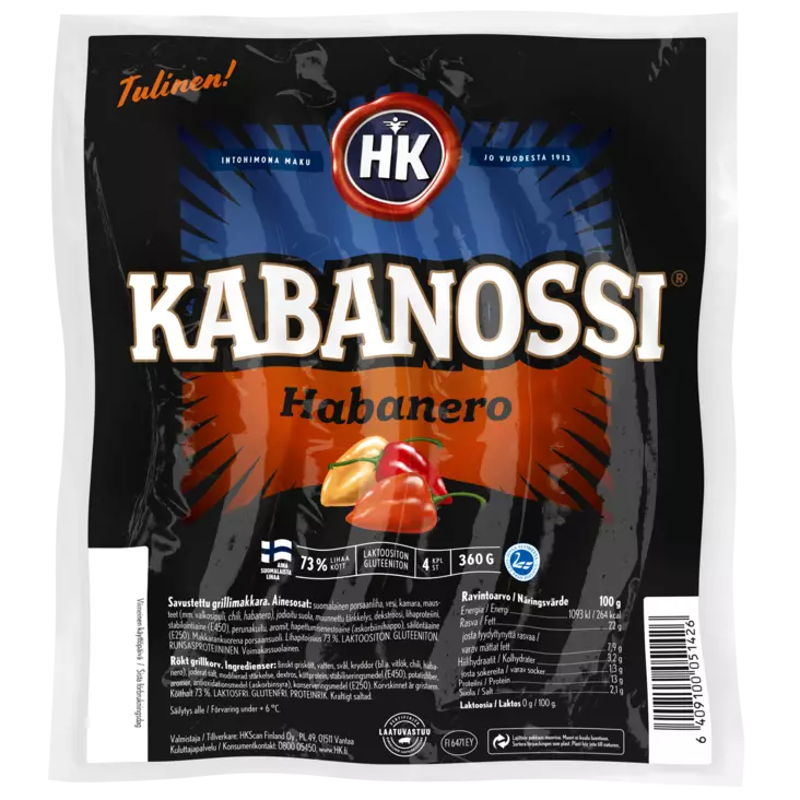 PIPPURIJUUSTO KABANOSSI 400G HK - Makkarat ja Nakit - 6409100066604 - 1