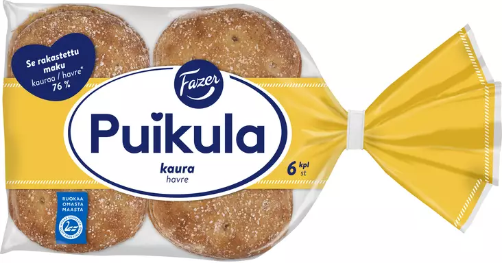 PUIKULA KAURA 6KPL 365G - Vaaleat leivät - 6413467282904 - 1