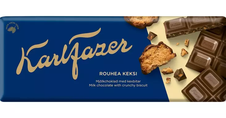 ROUHE KEKSI SUKLAALEVY FAZER - Suklaat - 6416453014374 - 1