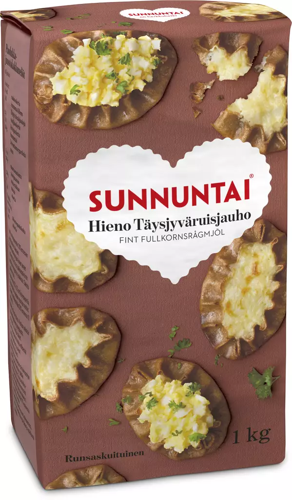 RUISJAUHO HIENO SUNNUNTAI 1KG - Jauhot - 6411200104414 - 1