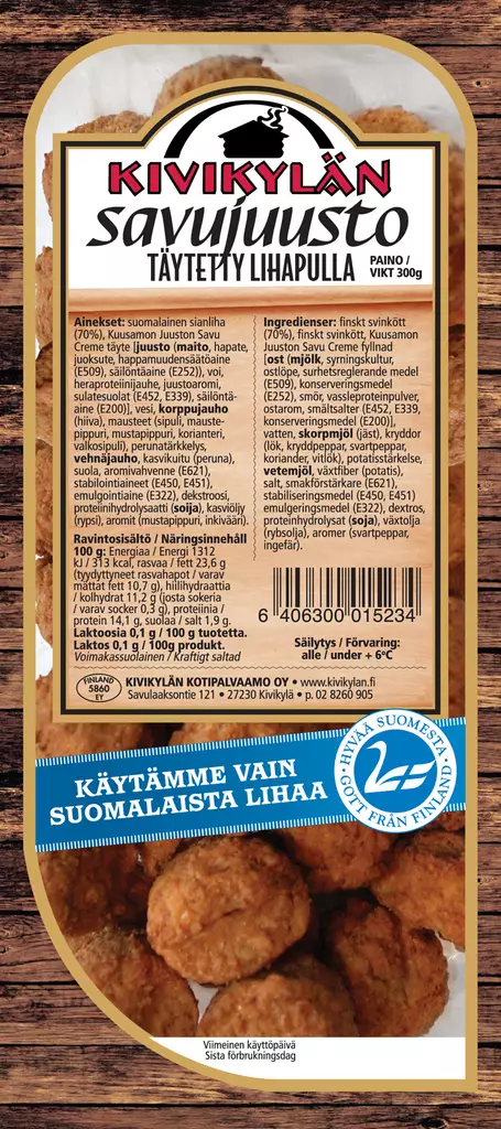 SAVUJUUSTO LIHAPULLAT KIVIKYLÄ - Mikroateriat - 6406300015234 - 1