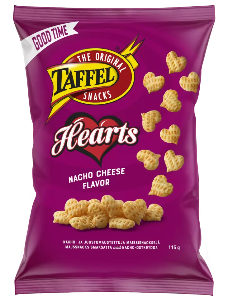 TAFFEL HEARTS 115G - Sipsit ja snacksit - 6410380052034 - 1