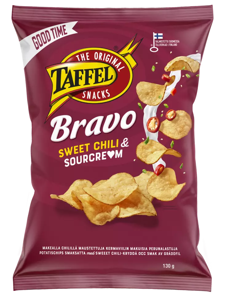TAFFEL SIPS BRAVO 130G - Sipsit ja snacksit - 6410380052324 - 1