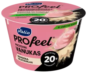PROFEELVANUKAS MANSIKKA-VALKOSUKLAA - Viilit / Vanukkaat - 6408430401475 - 1