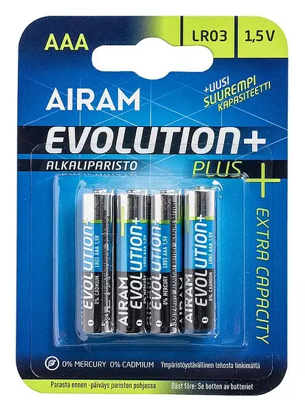 AIRAM PARISTO ALKALI LR03 - Sormiparistot - 6435200194725 - 1