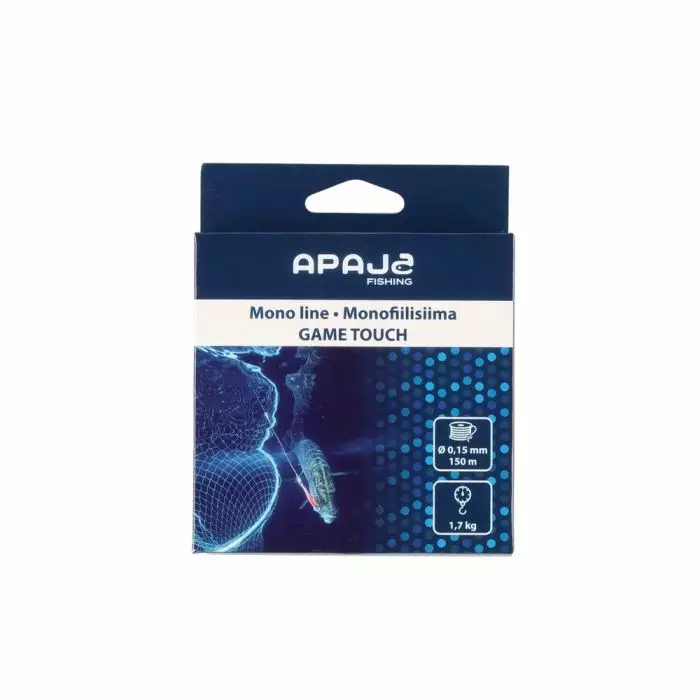 APAJA MONOFIILISIIMA 150M 0,15MM 1,7KG - Muut kalastustarvikkeet - 6410416321875 - 1