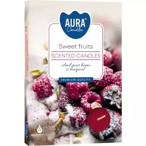 AURA TUOKSULÄMPÖKYNTTILÄ 6KPL - Kynttilät - 5906927053325 - 1