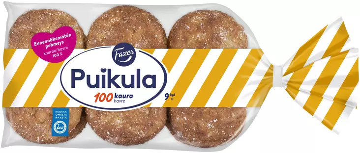 FAZER PUIKULA 100KAURA 9 KPL - Vaaleat leivät - 6413467641305 - 1