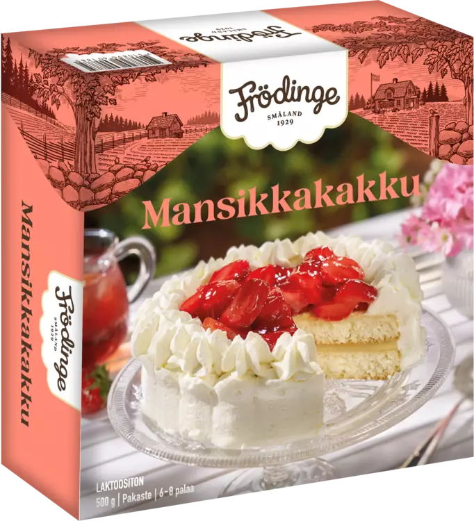 FRÖDINGE MANSIKKAKAKKU 500G - Muut ruokapakasteet - 7310890601885 - 2
