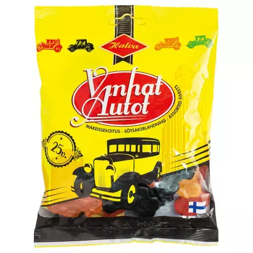 HALVA VANHAT AUTOT MAKEISSEKOITUS 160G - Karkit - 6420900003675 - 1