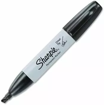 HUOPAKYNÄ SHARPIE CHISEL MUSTA - Kynät, kumit ja viivottimet - 071641382015 - 1