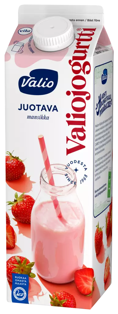 JUOTAVA JOGURTTI MANSIKKA L. - Jogurtit - 6408430408665 - 1