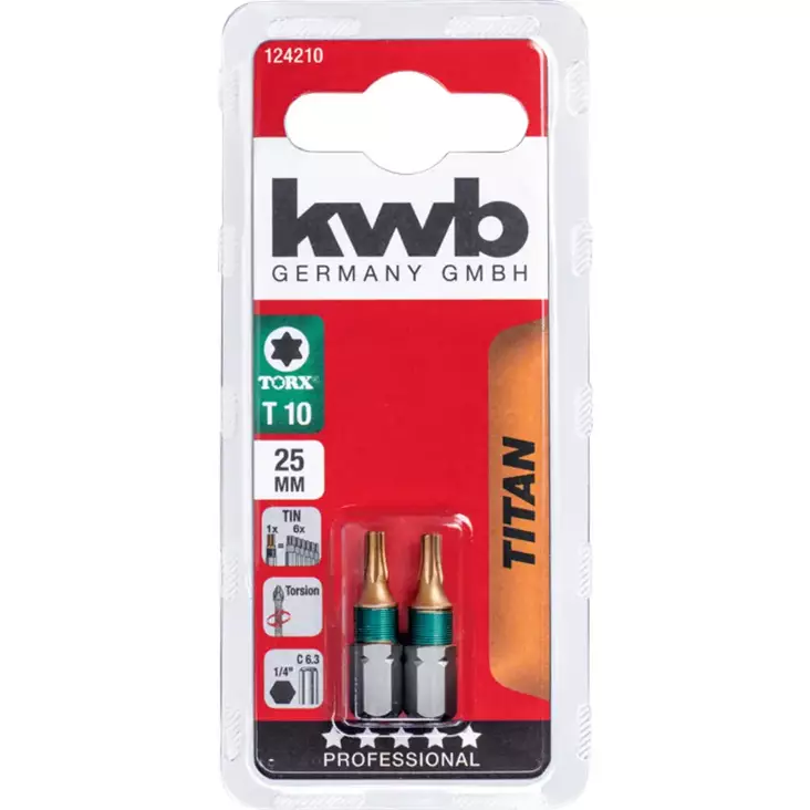 KÄRKI TITAN 10 TORX KWB - Työkalujen terät ja kärjet - 4009311242105 - 1