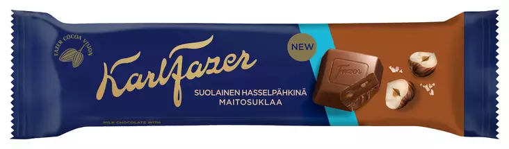 KARL FAXER HASSELPÄHKINÄ SUOLAINEN PATUK - Suklaat - 6416453020405 - 1