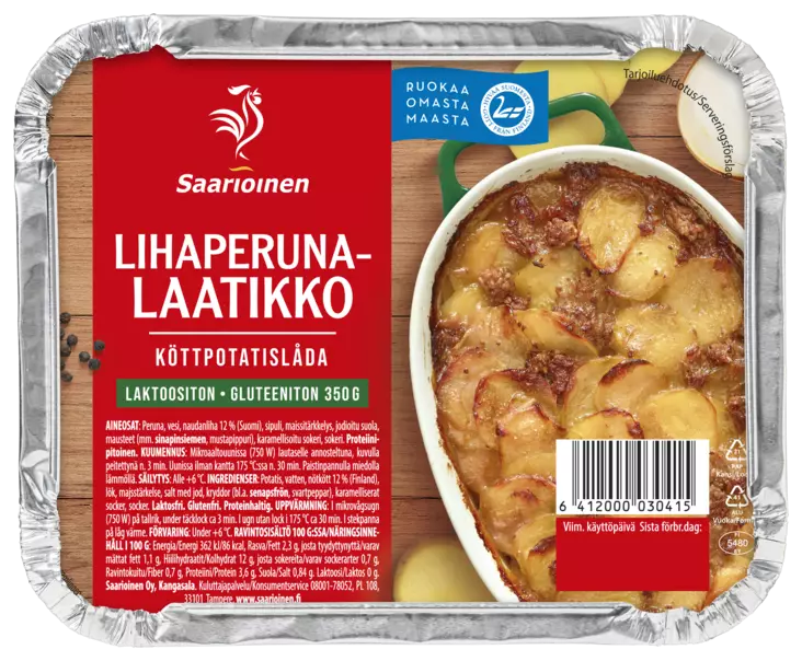 LIHAPERUNALAATIKKO 350G SAARIOINEN - Mikroateriat - 6412000030415 - 1