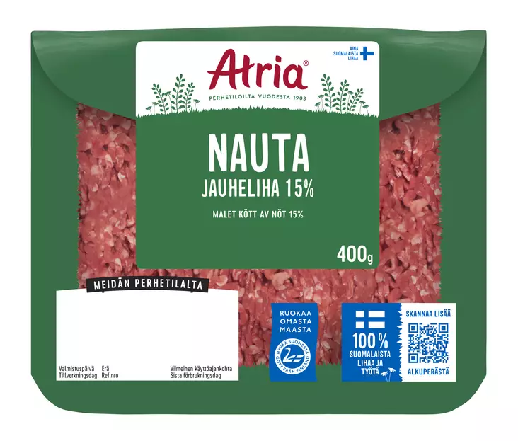 NAUTA JAUHELIHA 15% - Naudanliha - 6407840043435 - 1