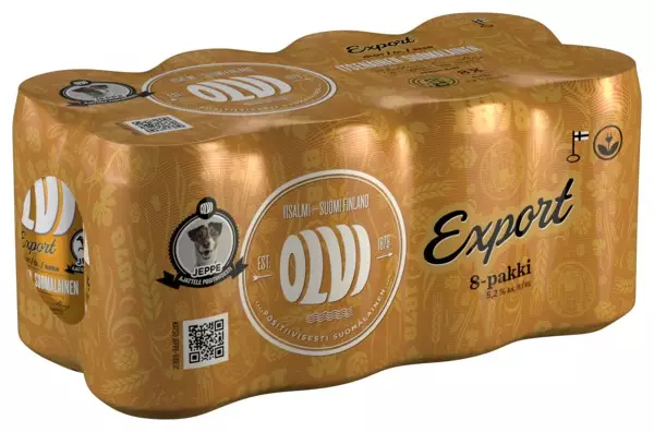 OLVI EXPORT 5,2% 8-PACK 0,33L TÖLKKI - Oluet - 6419800010265 - 1