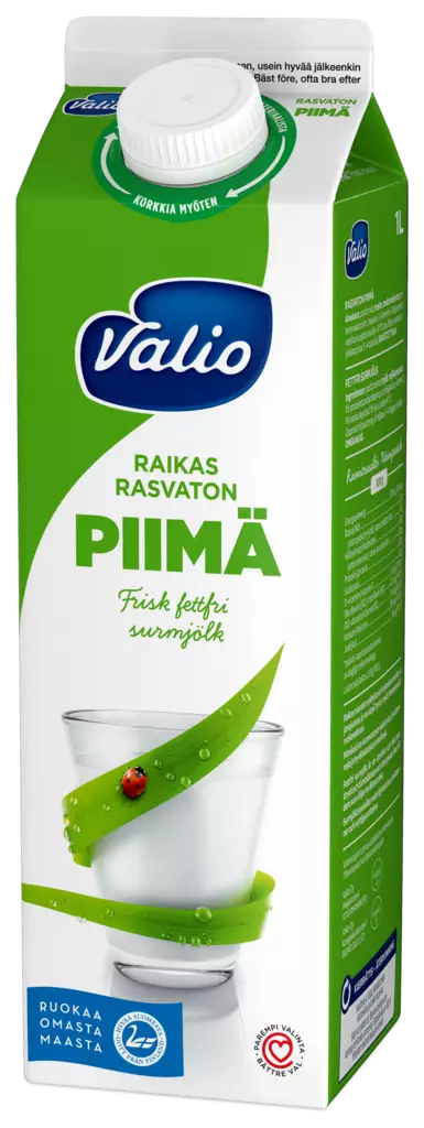 VALIO RASVATON PIIMÄ 1L - Viilit / Vanukkaat - 6408430001705 - 1