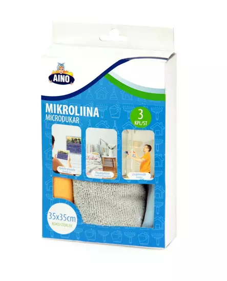 AINO MIKROKUITULIINA 3KPL - Pintojen puhdistus - 6416096123716 - 1