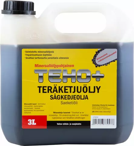 TEHO+TERÄKETJUÖLJY 3L - Sahat ja puunkaato - 6417196779476 - 1