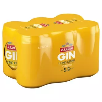 A.LE COQ LD 5,5% GINGER 6-PACK 0,33L - Lonkerot - 6419800082026 - 1