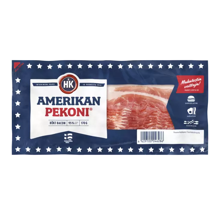 AMERIKANPEKONI 170G HK - Leivänpäälliset / Leikkeleet - 6409100046286 - 1