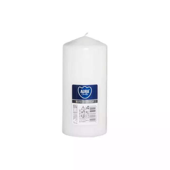 AURA PÖYTÄKYNTTILÄ VALKOINEN 7X15 - Kynttilät - 5906927350516 - 1