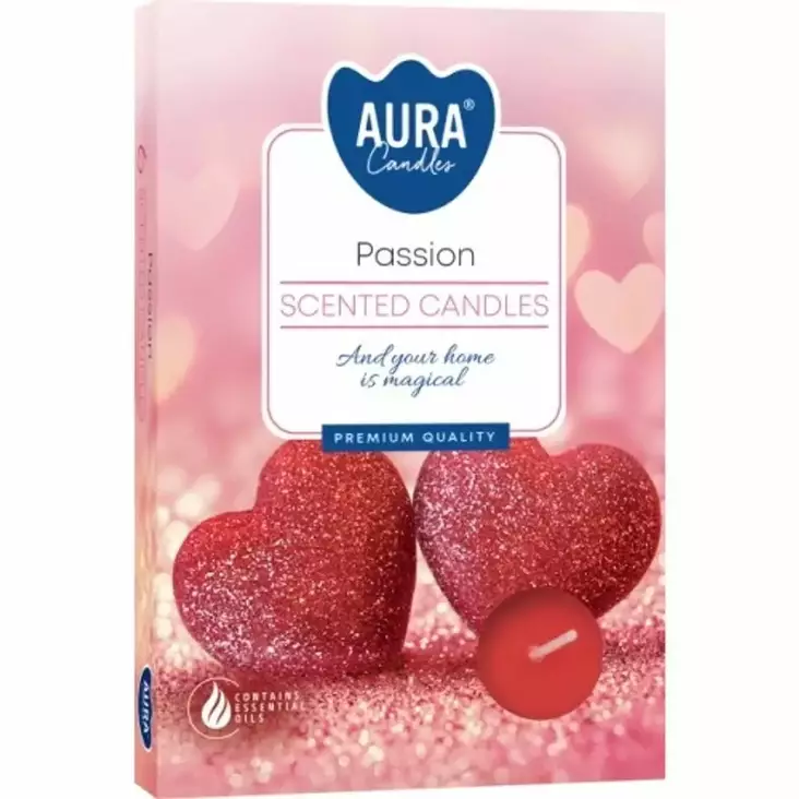 AURA TUOKSULÄMPÖKYNTTILÄ 6KPL - Kynttilät - 5906927053356 - 1