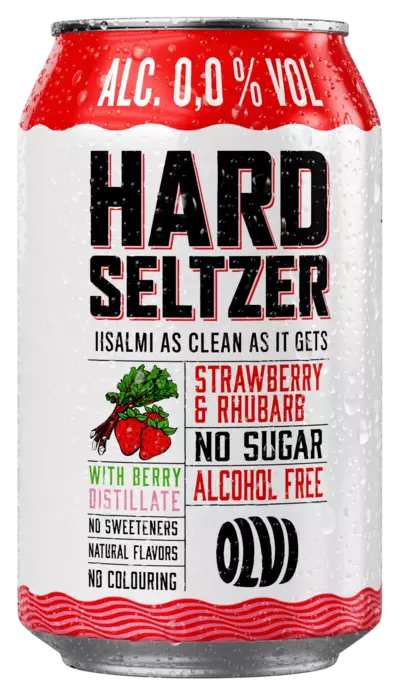 HARD SELTZER STRAWBERRY&RHUBARB GIN 0,0% - Lonkerot - 6419800083566 - 1