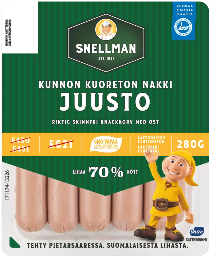 JUUSTONAKKI SNELMAM - Makkarat ja Nakit - 6409620012846 - 1
