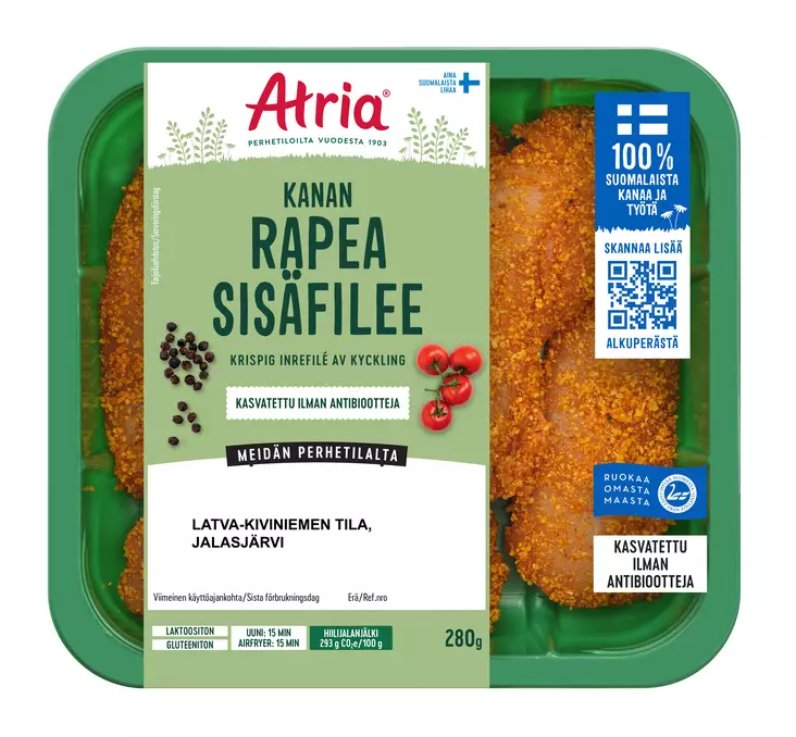 KANAN RAPEA SISÄFILEE ATRIA - Kanan- / Broilerinliha - 6407800013836 - 1