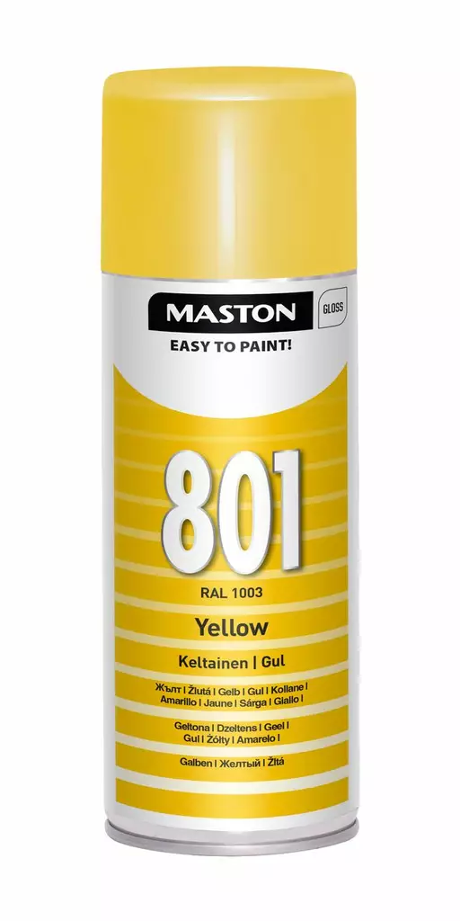 KELTAINEN SPRAYMAALI 400ML MASTON - Spraymaalit - 6412491008016 - 1