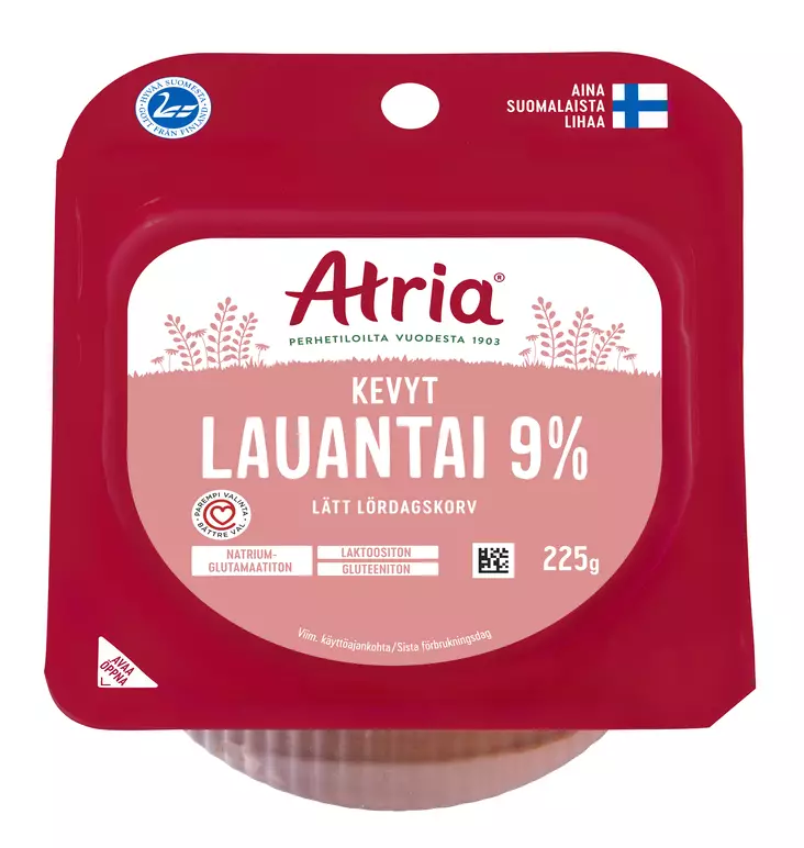 KEVYT LAUANTAI 225G ATRIA - Leivänpäälliset / Leikkeleet - 6407870070296 - 1