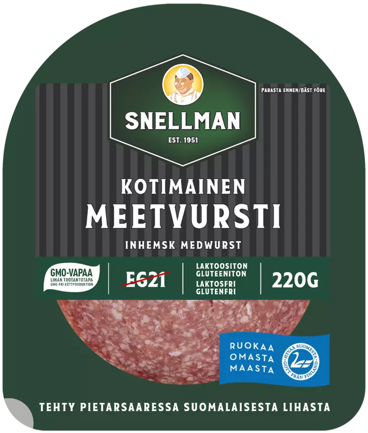 KOTIMAINEN MEETVURSTI 220G SNELLMAN - Leivänpäälliset / Leikkeleet - 6409620003486 - 1