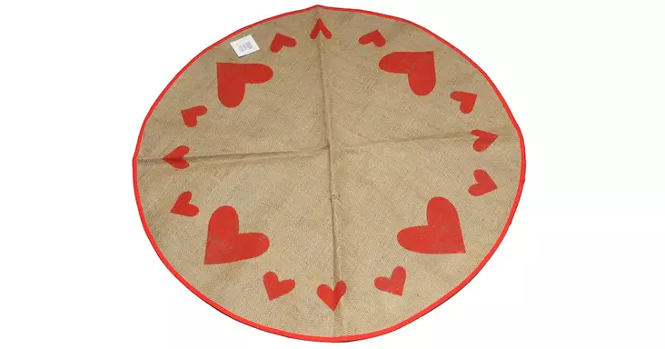 KUUSENALUSMATTO 95CM SYDÄNAIHE - Suklaat - 6410411083136 - 1