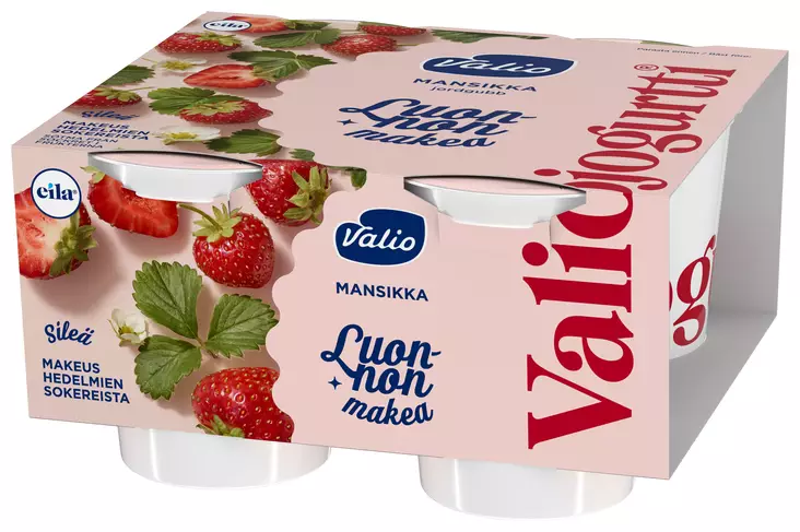 MANSIKKA LUONNONMAKEA 4-PACK - Jogurtit - 6408430401536 - 1